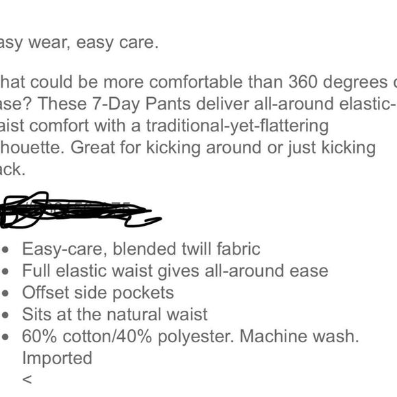 Lands' End Women's Fit 3 Elastic Waist Pull On Capri Size 2P - Picture 5 of 12